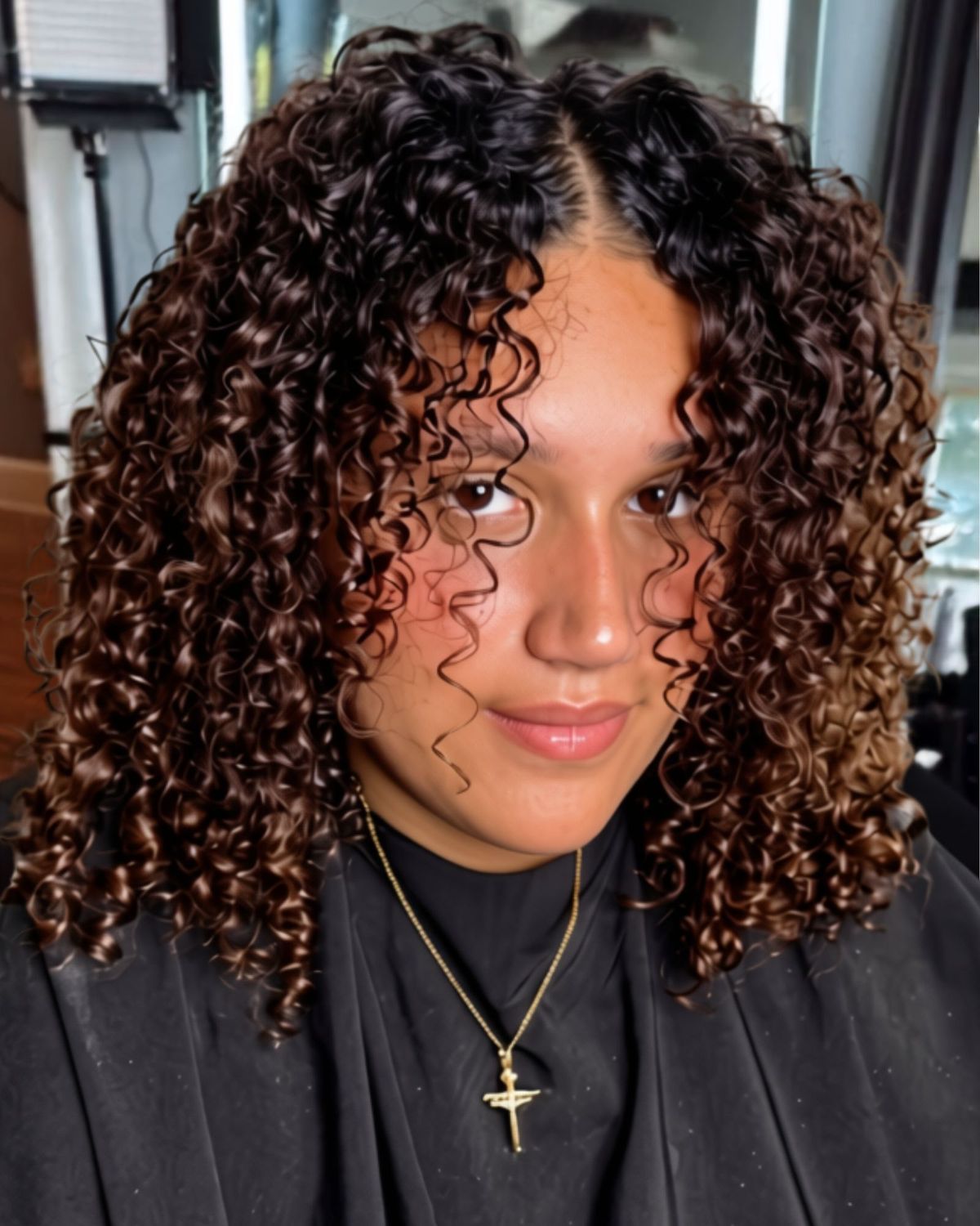 Definición de rizos con transición de color natural